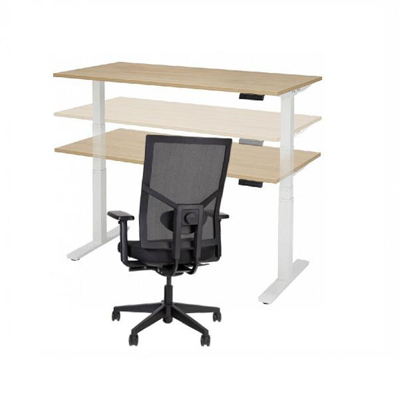 Werkplekken - Elektrisch verstelbaar + bureaustoel