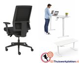 T-Up MAX - OFFICE Slinger verstelbare Zit-Sta  (Thuis)Werkplek inclusief Bureaustoel